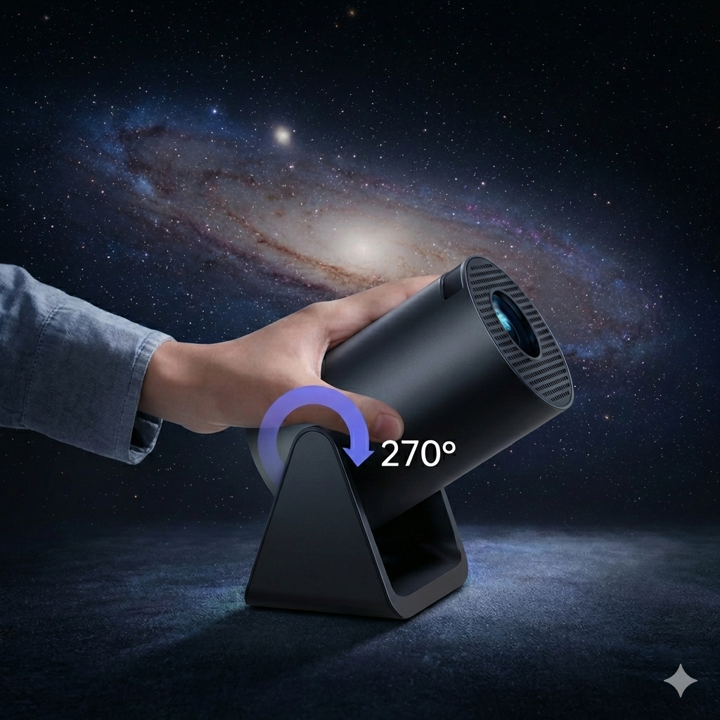 AuraBeam Smart Projector - Cinema at Home