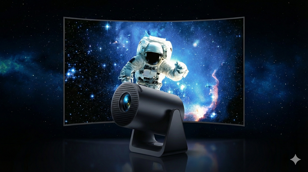 AuraBeam Smart Projector - Cinema at Home